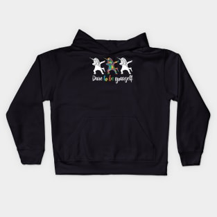 Autism Unicorn Dabbing Kids Hoodie